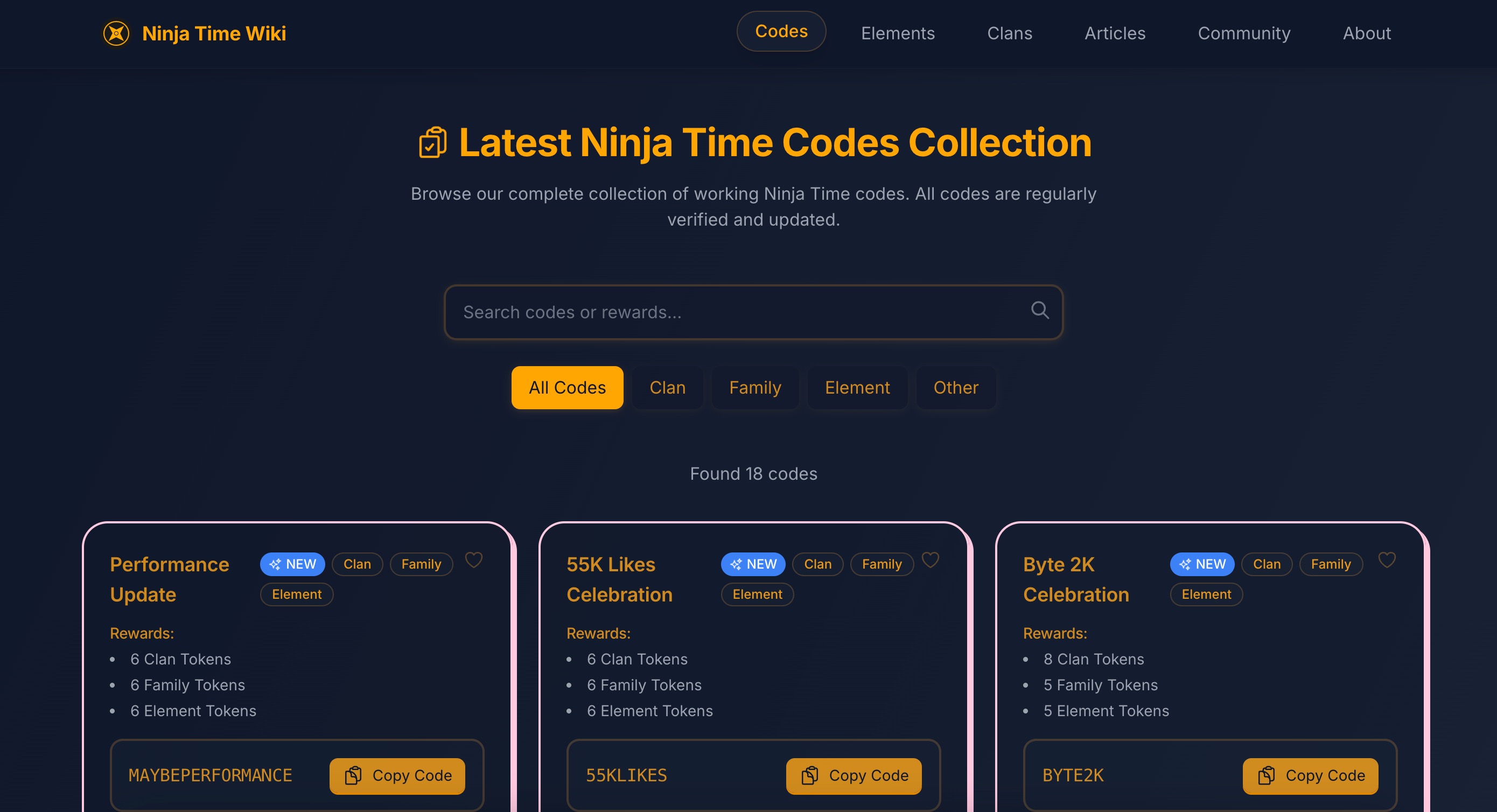 Ninja Time Codes (February 2025) [RELEASED]